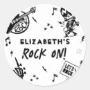 Search for rock and roll stickers Electric guitar