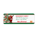 Search for nostalgic return address labels Red green