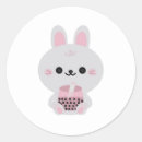 Search for funny easter bunny stickers Rabbit