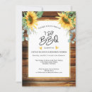 Search for wood bridal shower invitations Sunflower
