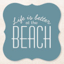 Search for beach quotes coasters Typography