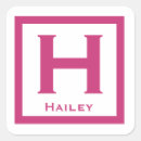 Search for girls monogram stickers Pink