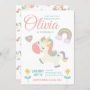 Search for magical unicorn invitations Pastel