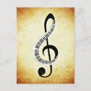 Search for treble clef postcards Music