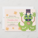 Search for monster party invitations Black