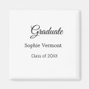 Search for graduating class magnets Calligraphy typography elegant