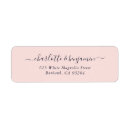 Search for blue and pink return address labels Blush