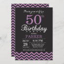 Search for purple white 50th birthday invitations Adult birthday party