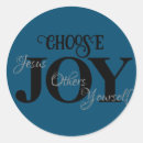 Search for joy round stickers Christian