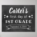Search for chalkboard signs First day of school