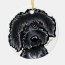 Search for labradoodle christmas tree decorations Black