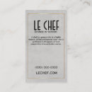 Search for dining business cards Cooking