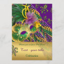 Search for masquerade prom invitations Gold