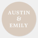 Search for hand lettered wedding stickers Thank you