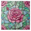 Search for stained glass tiles Rose