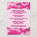 Search for pink camo birthday invitations Girl