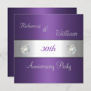 Search for 30th pearl anniversary invitations Silver