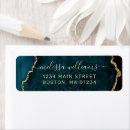 Search for gold calligraphy return address labels Girly
