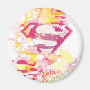 Search for retro logo magnets Super girl