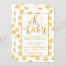 Search for gold polka dots invitations Baby
