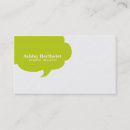 Search for speech bubble business cards Teacher