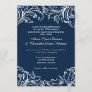 Search for blue damask wedding invitations Formal