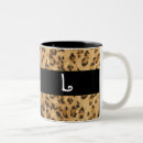 Search for leopard monogram mugs Animals