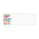 Search for happy flower return address labels Bright
