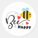 Search for happy bee stickers Cute