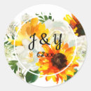 Search for yellow roses wedding stickers Watercolor