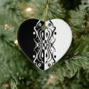 Search for harlequin christmas tree decorations Black and white