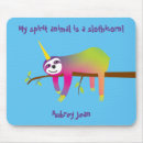 Search for sloth mousepads Whimsical