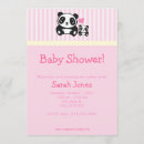 Search for pink panda invitations Baby