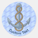 Search for anchor with rope stickers Navy