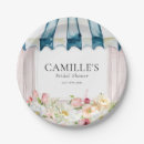 Search for bridal shower plates Floral