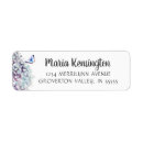 Search for plum return address labels Feminine