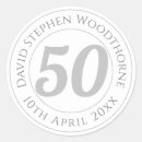 Search for age 50 stickers 50th birthday