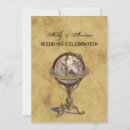 Search for globe wedding invitations Vintage