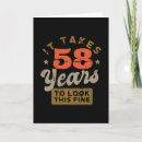 Search for 58th birthday cards Vintage
