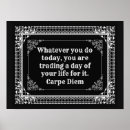 Search for carpe diem posters Seize the day