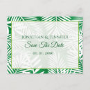 Search for palm leaves save the dates White
