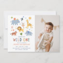 Search for safari 1st birthday invitations Party animals