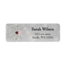 Search for snowflake wraparound return address labels Winter bridal shower