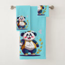 Search for panda bear bath towels Kawaii