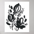 Search for black and white botanical art Flower