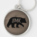 Search for wild bears key rings Silhouette