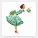 Search for vintage lady stickers Green