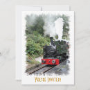 Search for steam train invitations Vintage