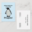 Search for penguin business cards Cute