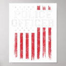 Search for police flag posters Red